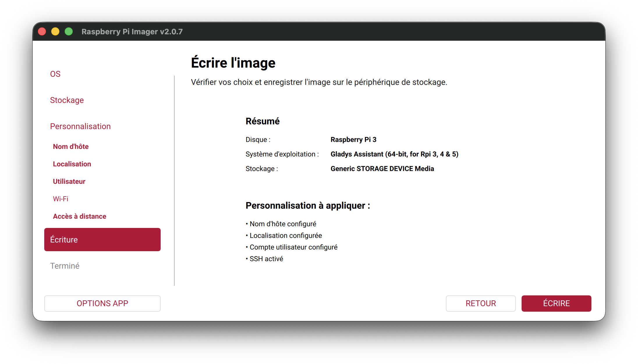 Résumé avant écriture